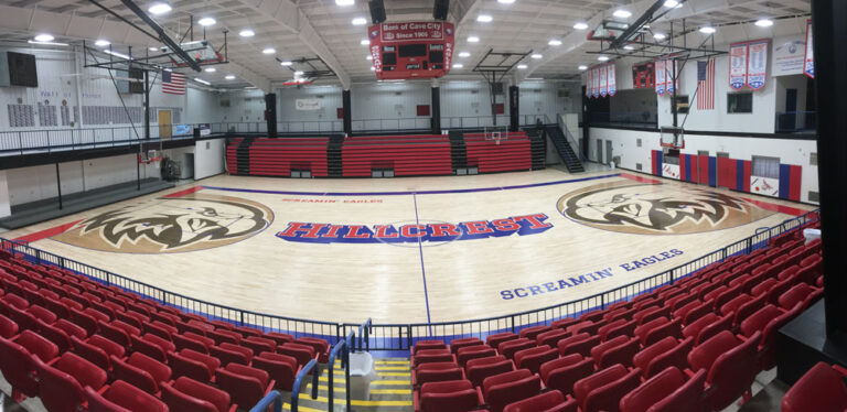 Hillcrest High School basketball court refurbish