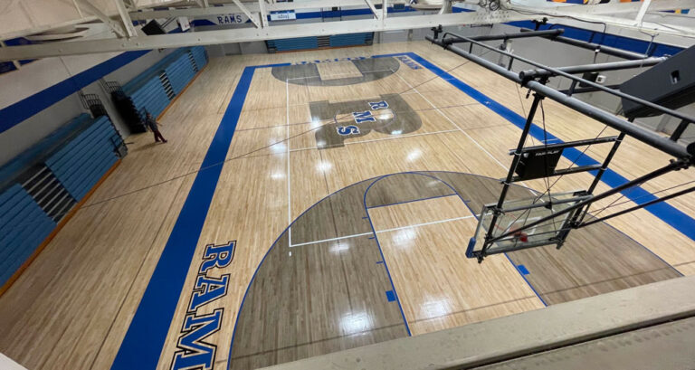 Ramsey Middle School, Arkansas Basketball Court refurbish