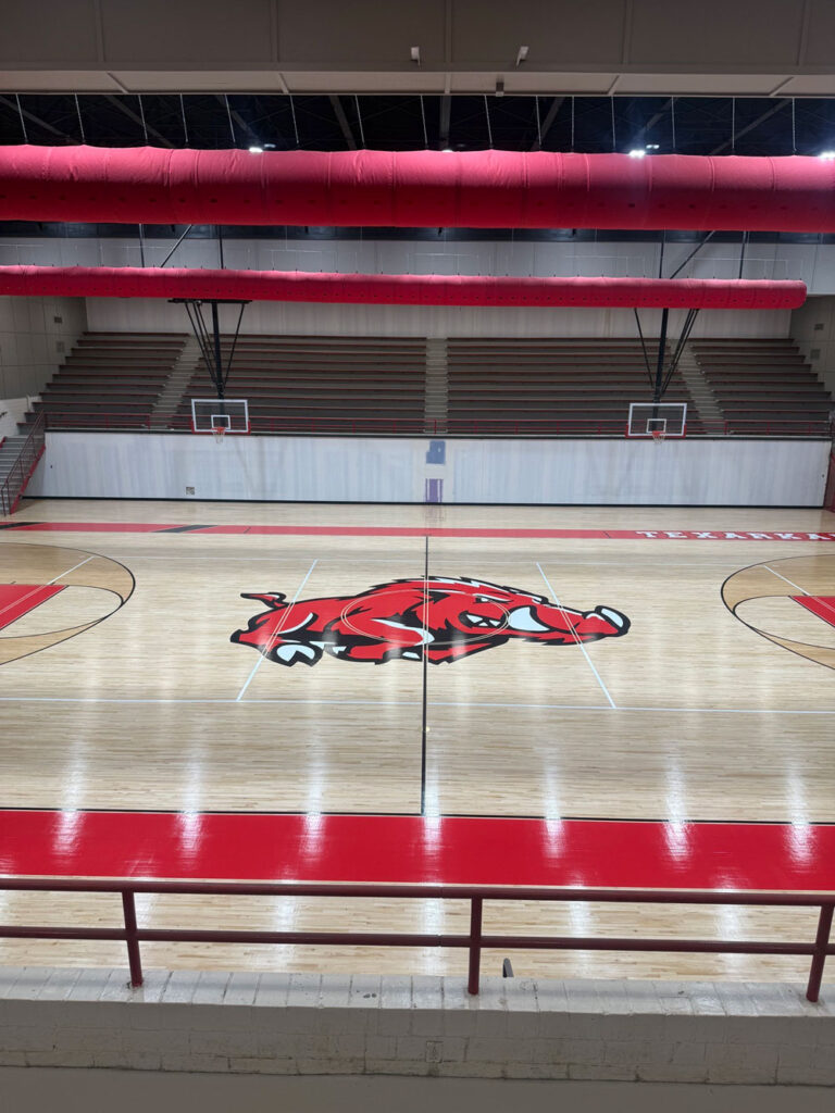University of Arkansas Basketball floor
